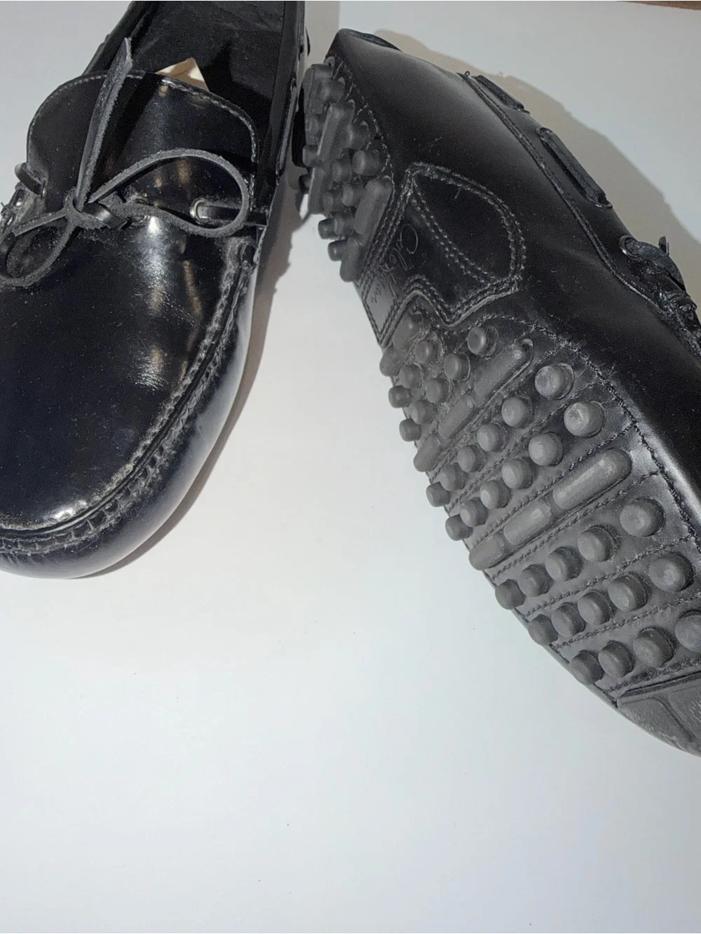 Cole Haan Black Leather Men’s Driving Loafers, Sz 9 M